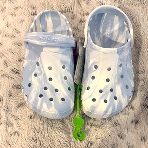 CROCS White Sandals with Perforated Design